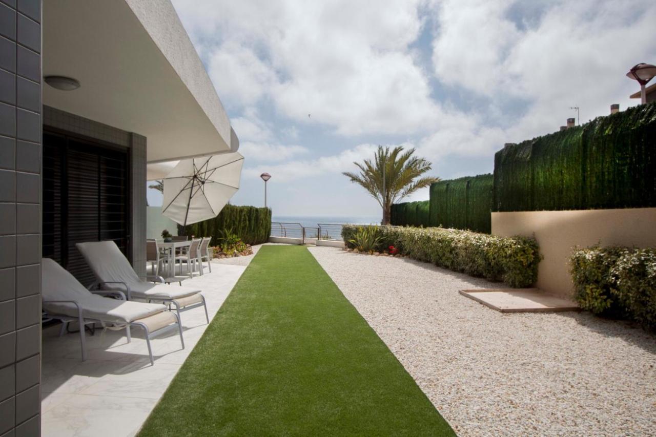 Infinity Luxury Sea View Apartment With Private Garden Arenales del Sol Exterior foto